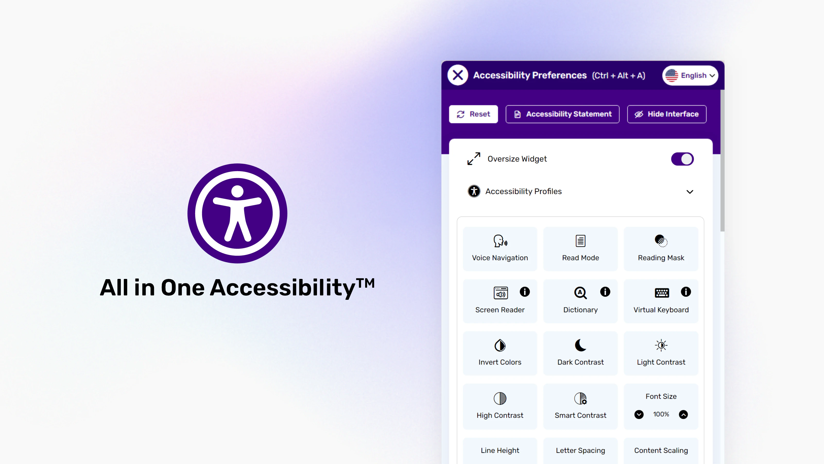 screenshot of All In One Accessibility